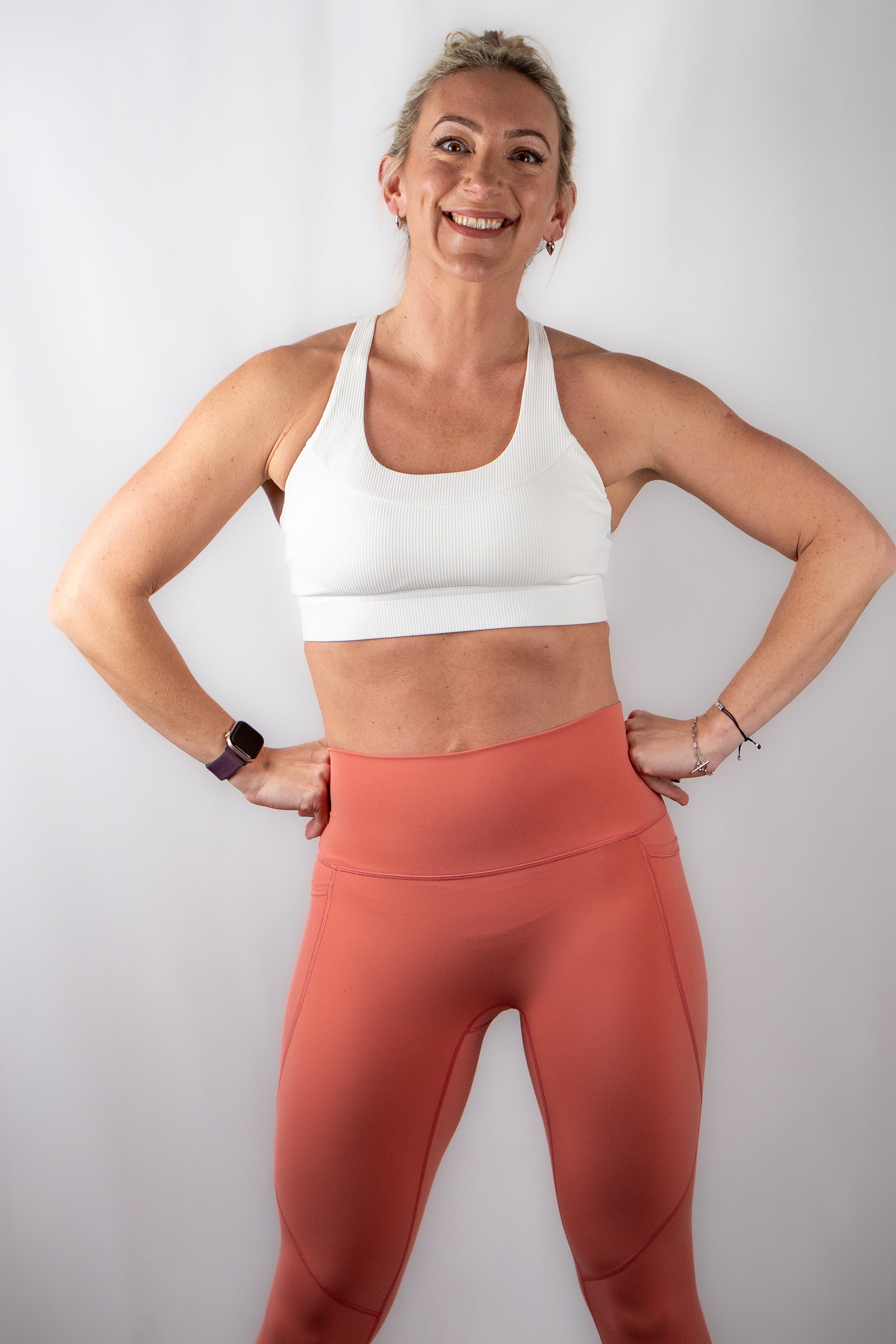 High Intensity Ribbed Sports Bra with Cut-out Back