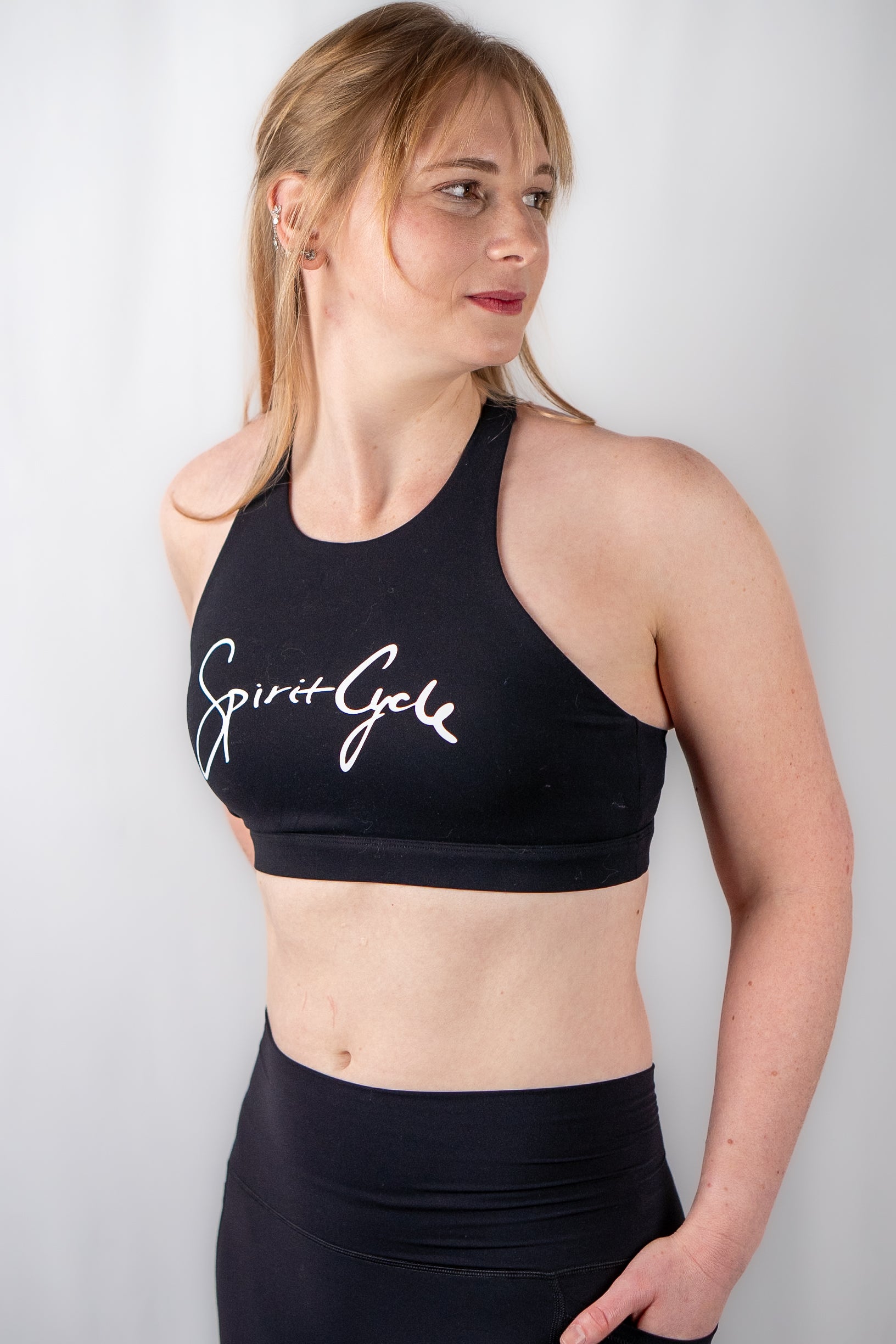 SPIRIT CYCLE: Medium to High Intensity High Neck Sports Bra