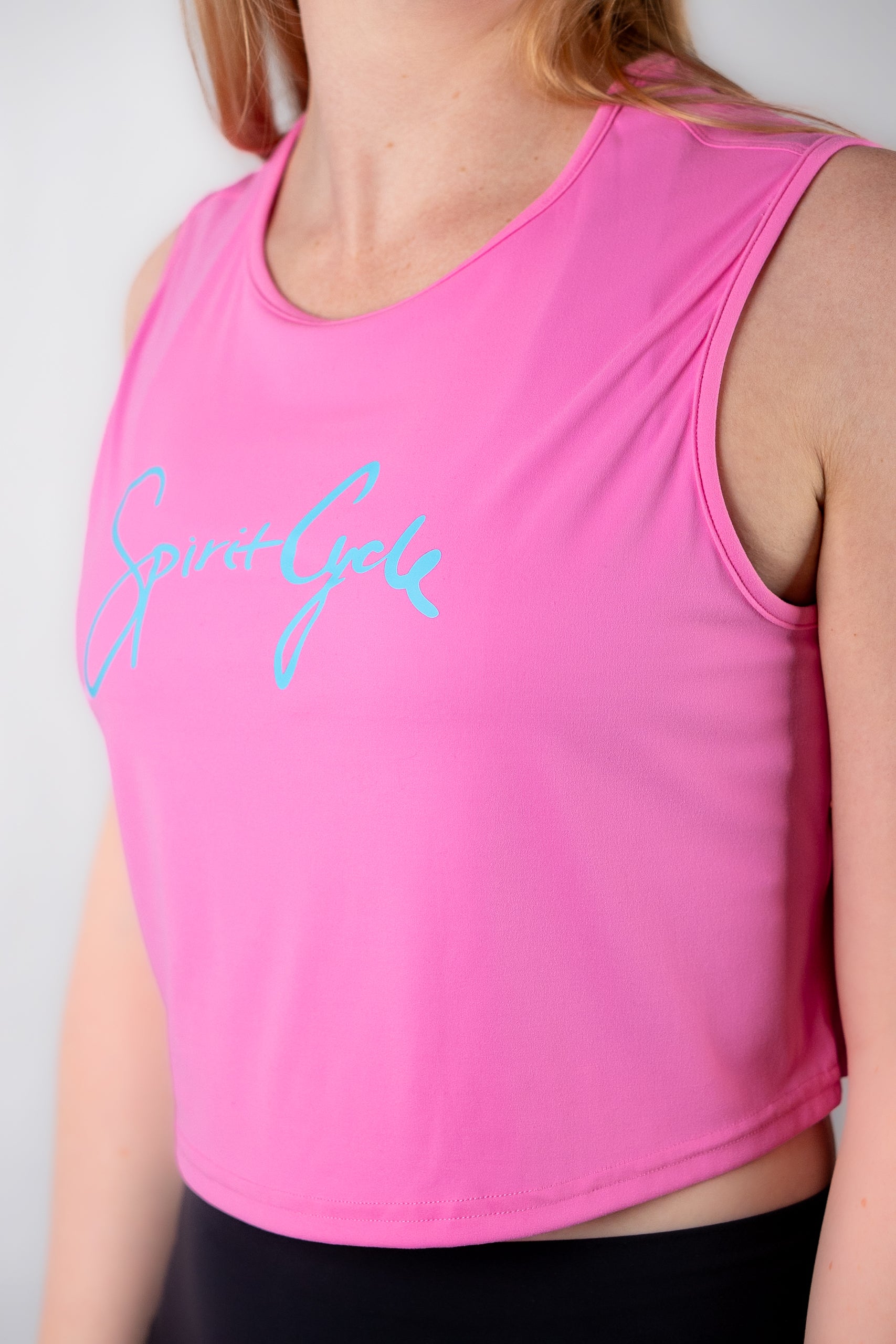 SPIRIT CYCLE: Womens Super Soft Cropped Workout Top