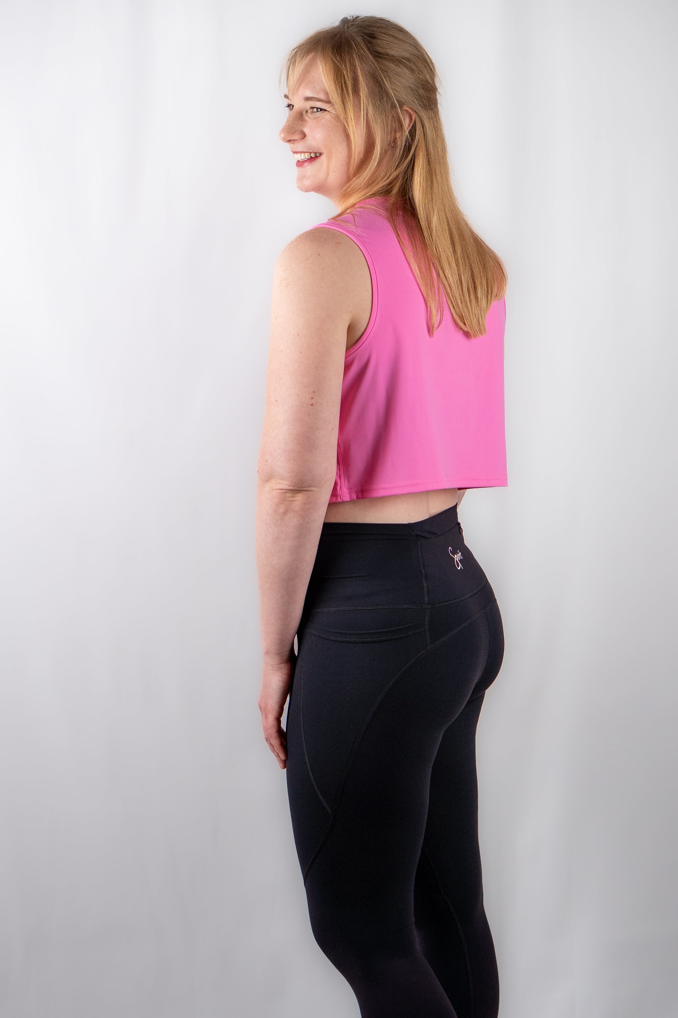 SPIRIT CYCLE: Womens Super Soft Cropped Workout Top