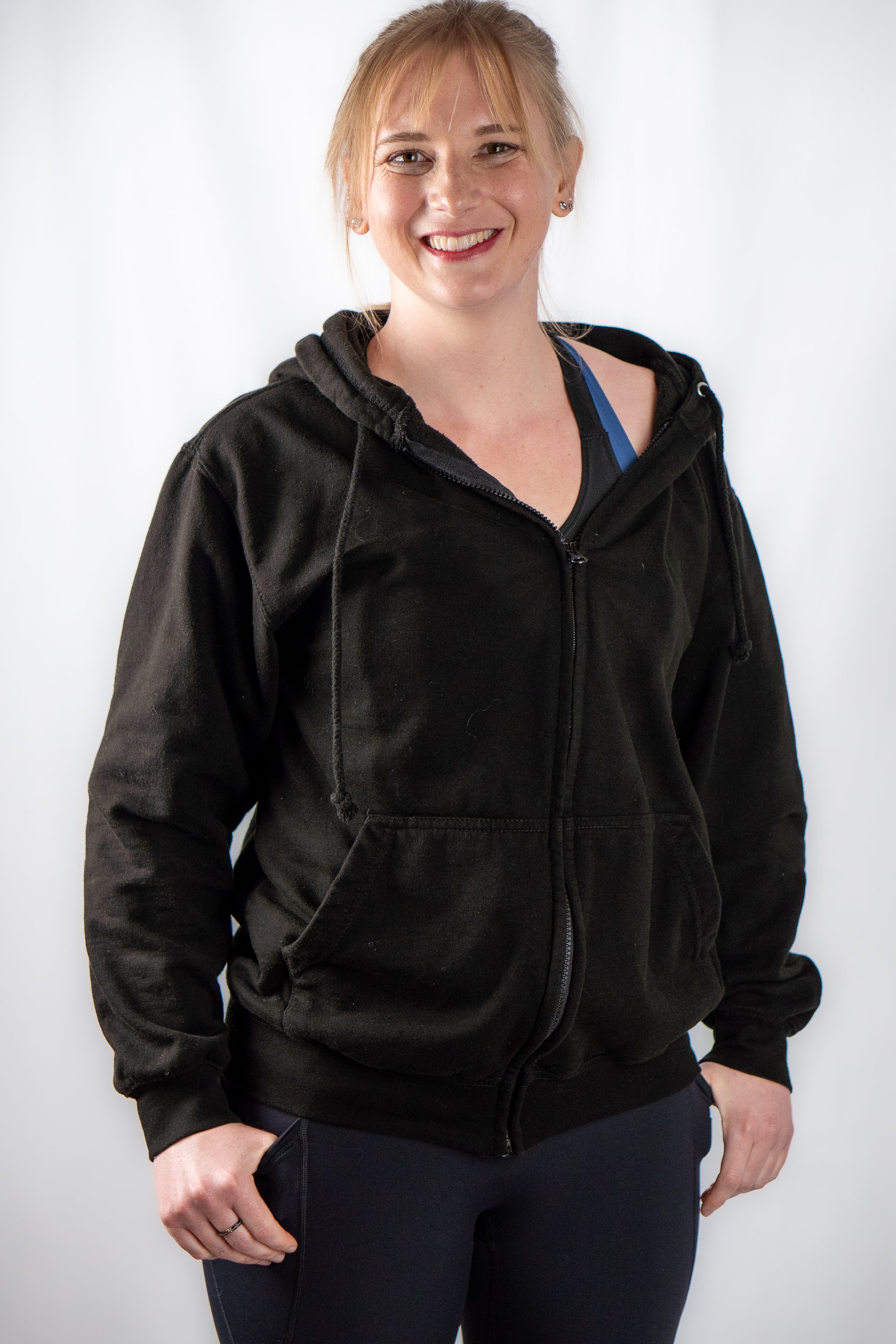 Womens Spirit Cycle Black Hoodie