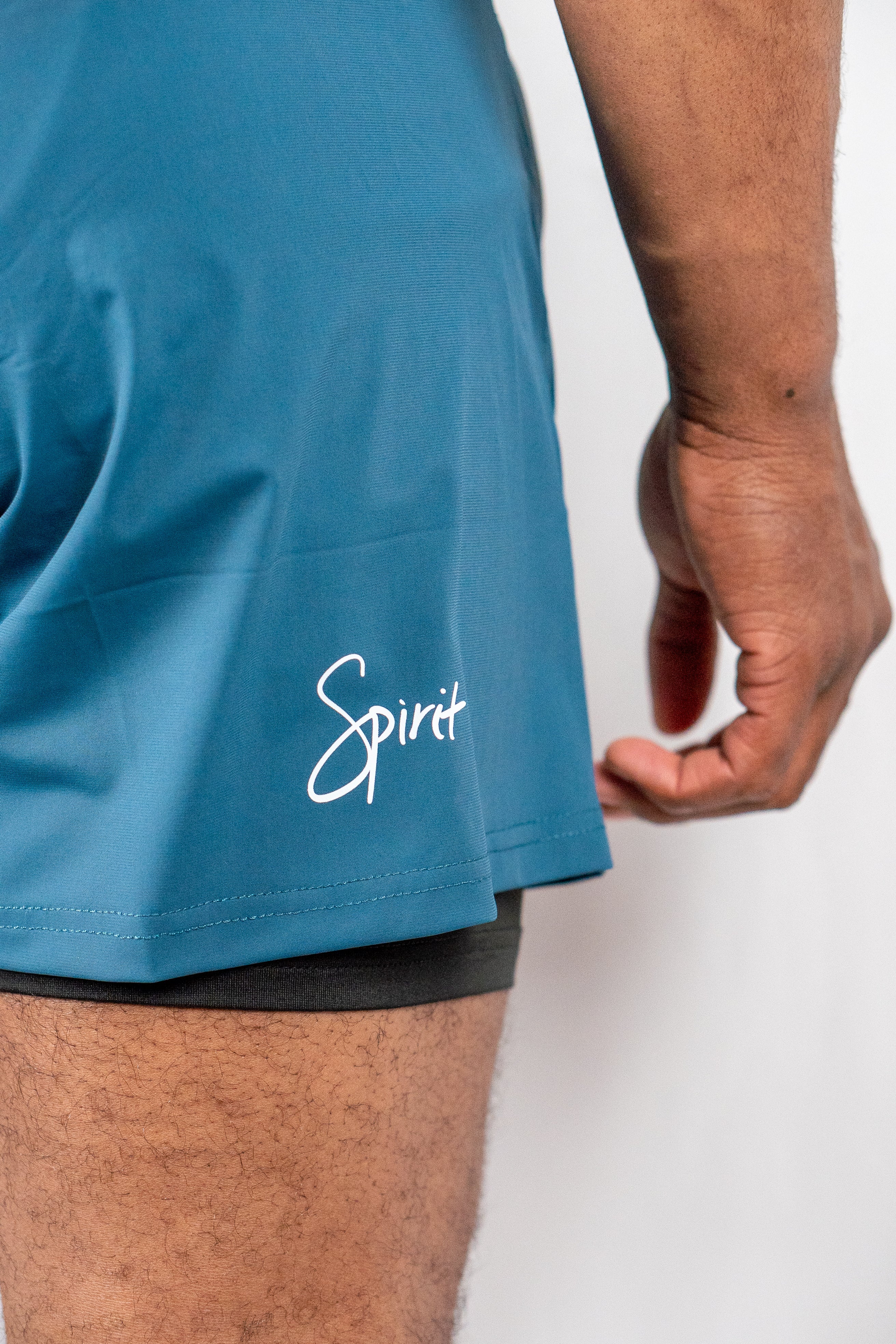 Mens Double Layer Workout Football Shorts