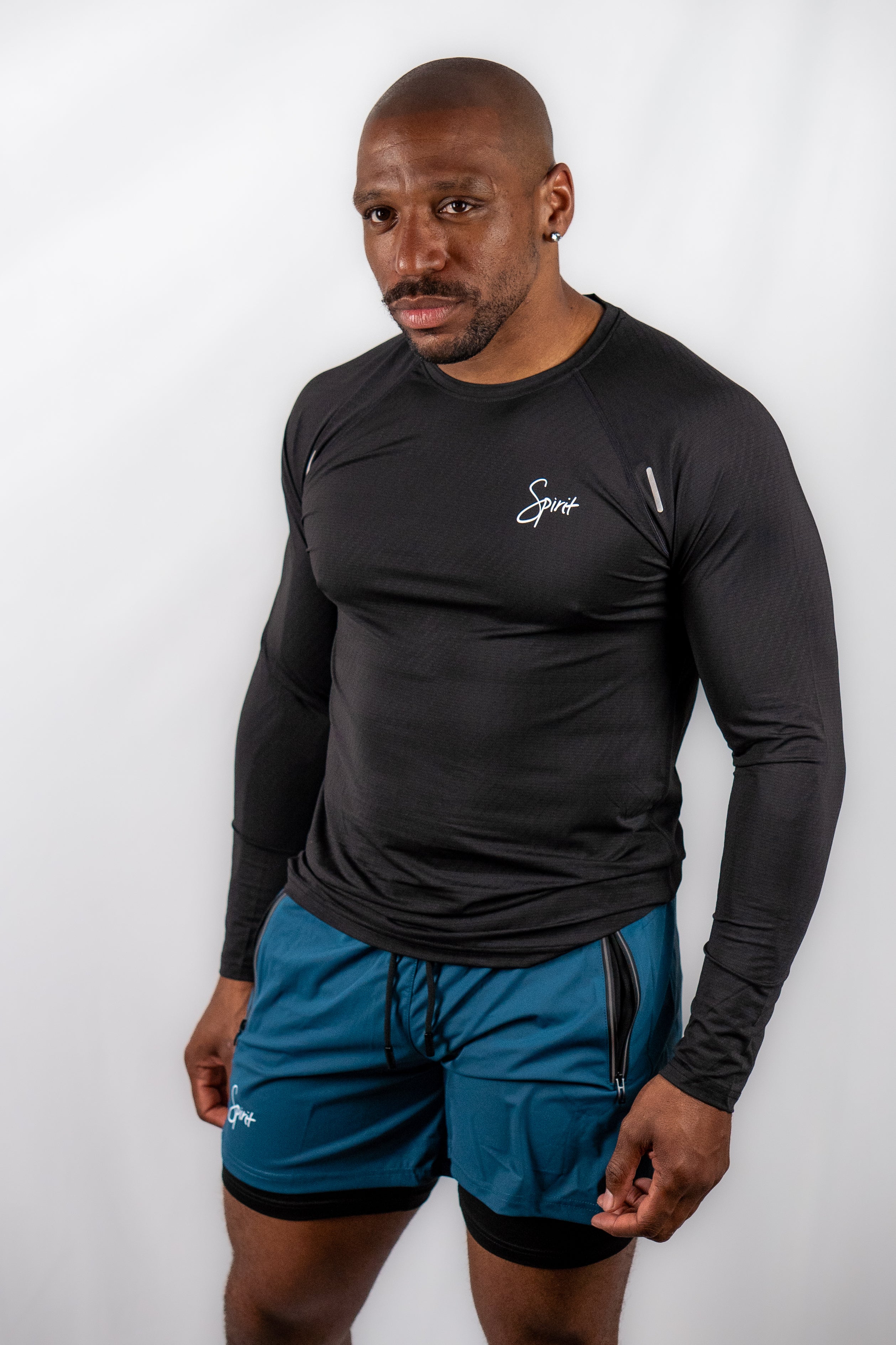 Mens Long Sleeved Quick Dry Running T-Shirt