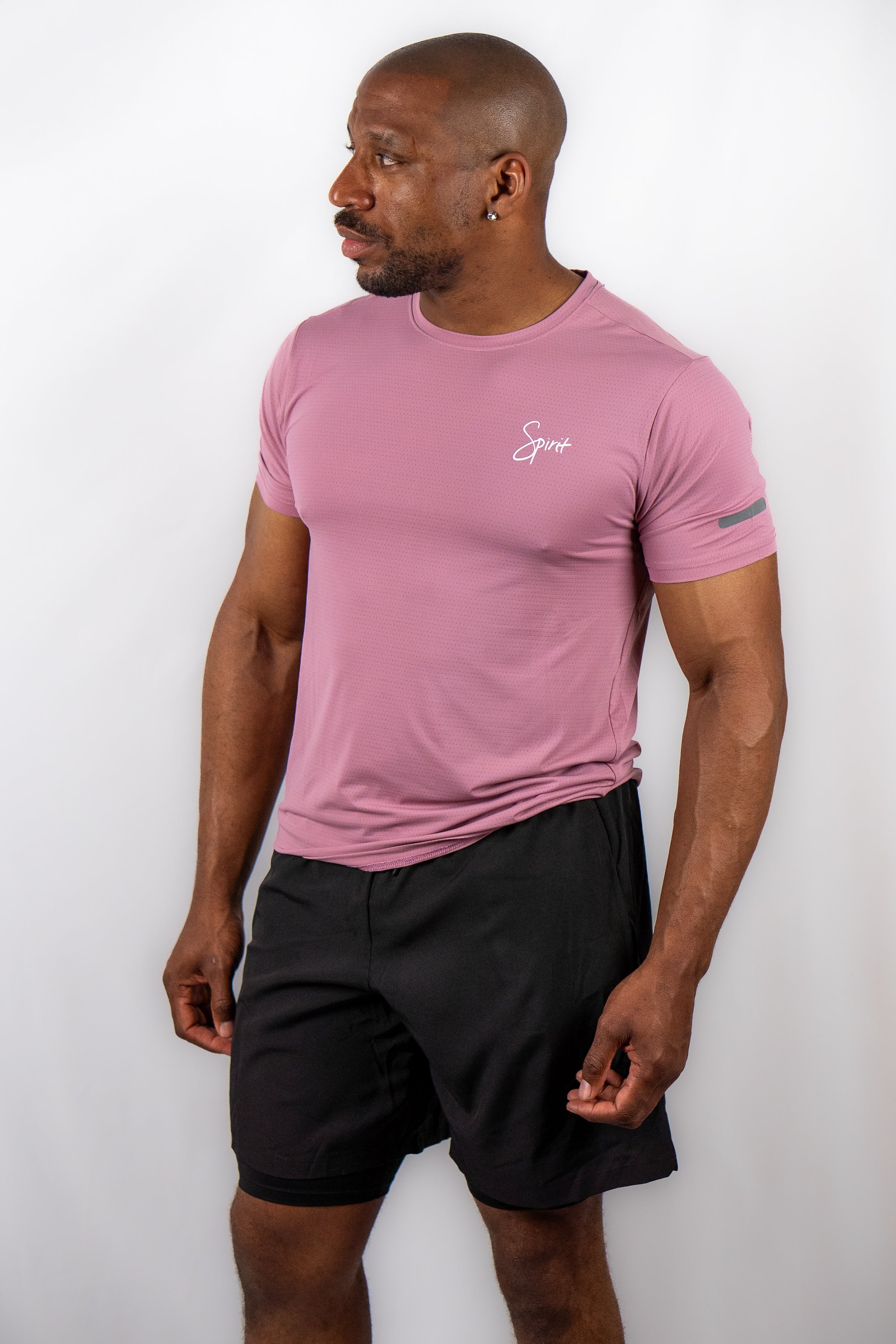 Mens Mesh Moisture Wicking Gym T-shirt