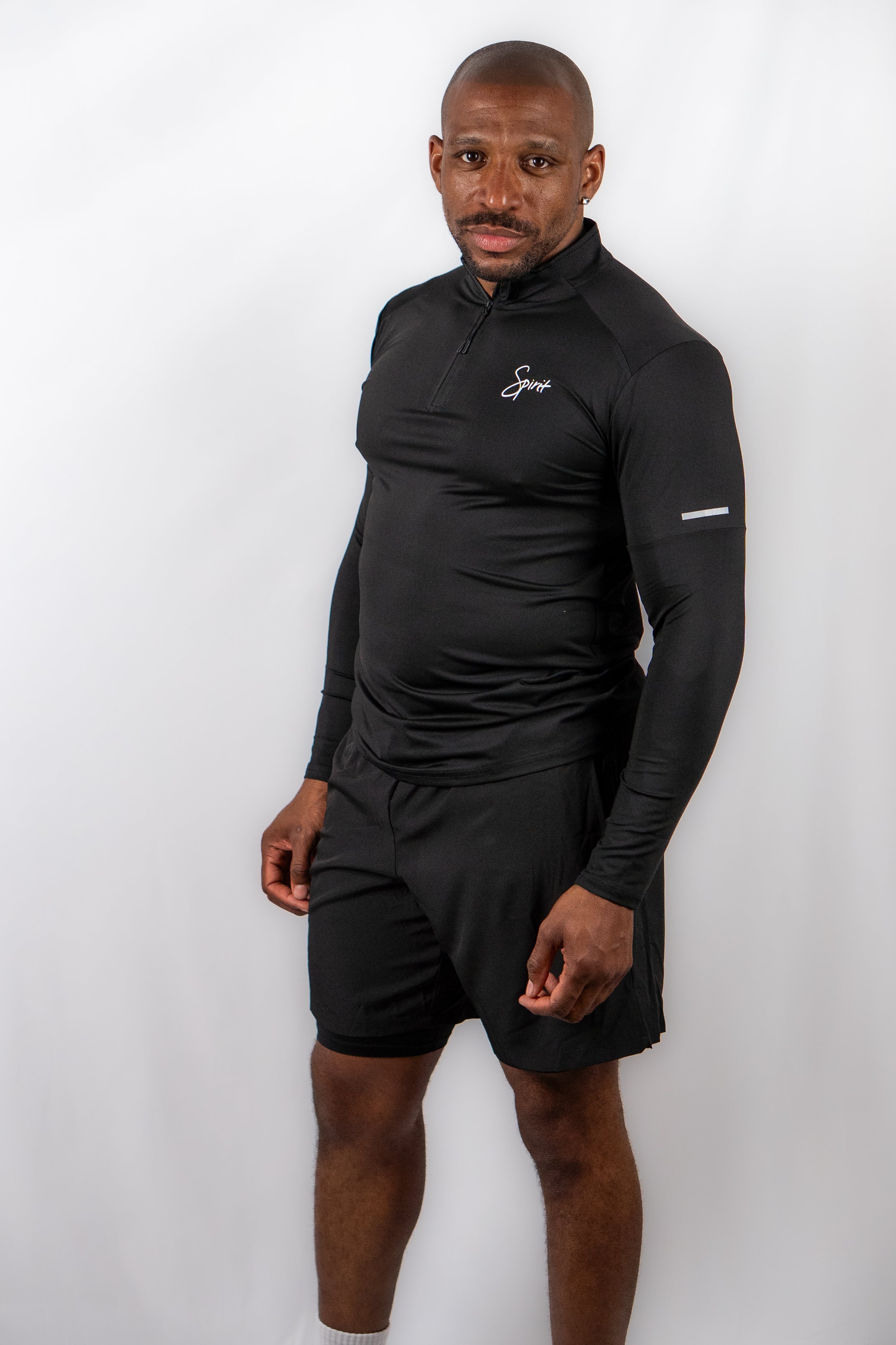 Long Sleeved Running Quarter Zipper Top