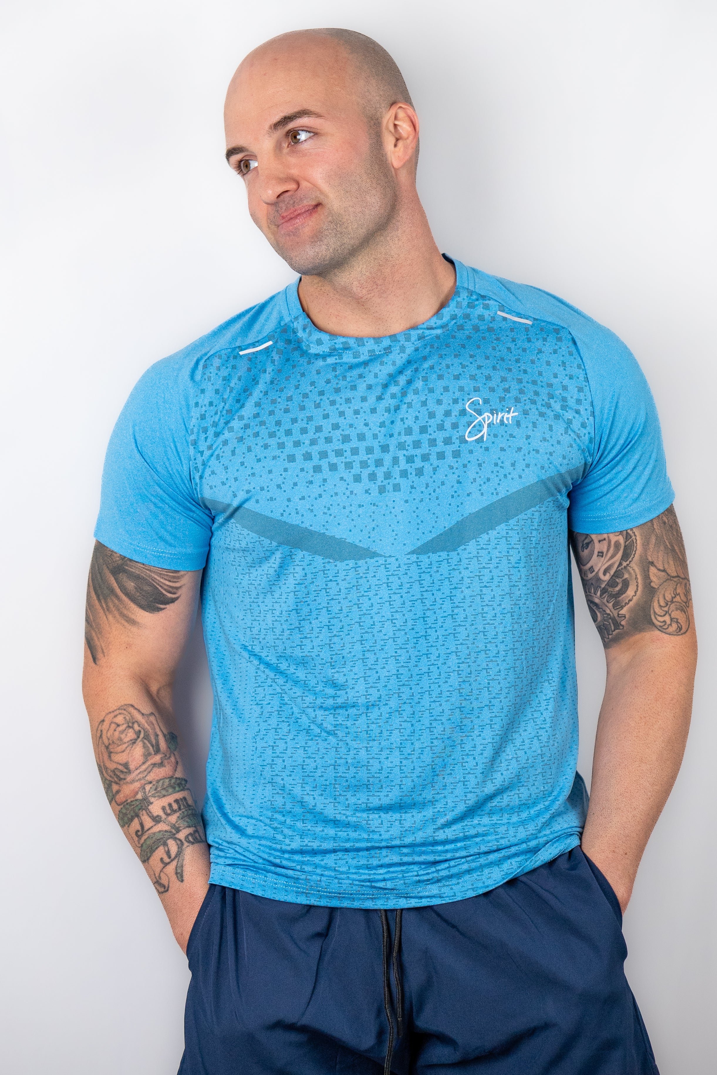 Mens Quick Drying Patterned T-Shirt