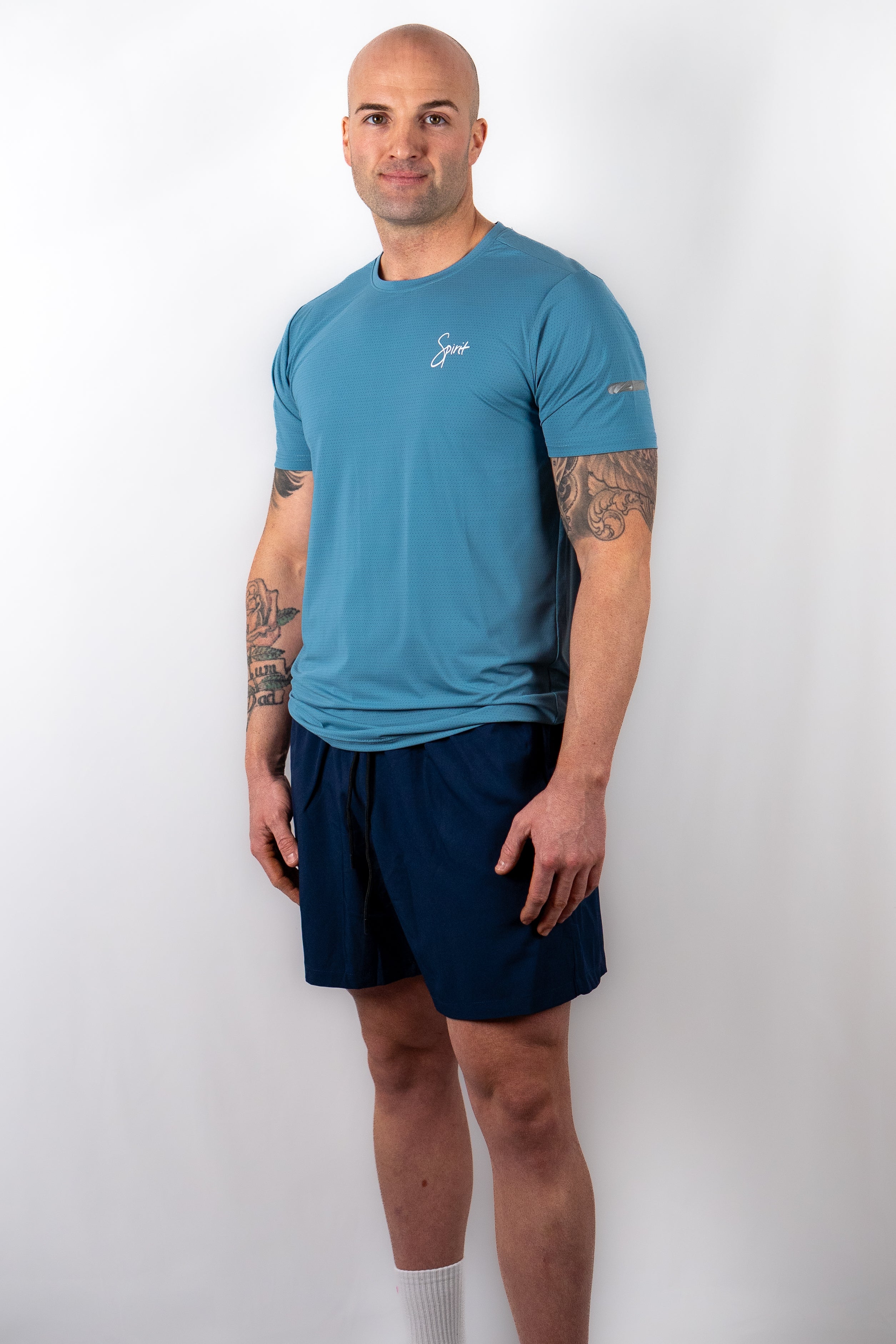 Mens Mesh Moisture Wicking Gym T-shirt