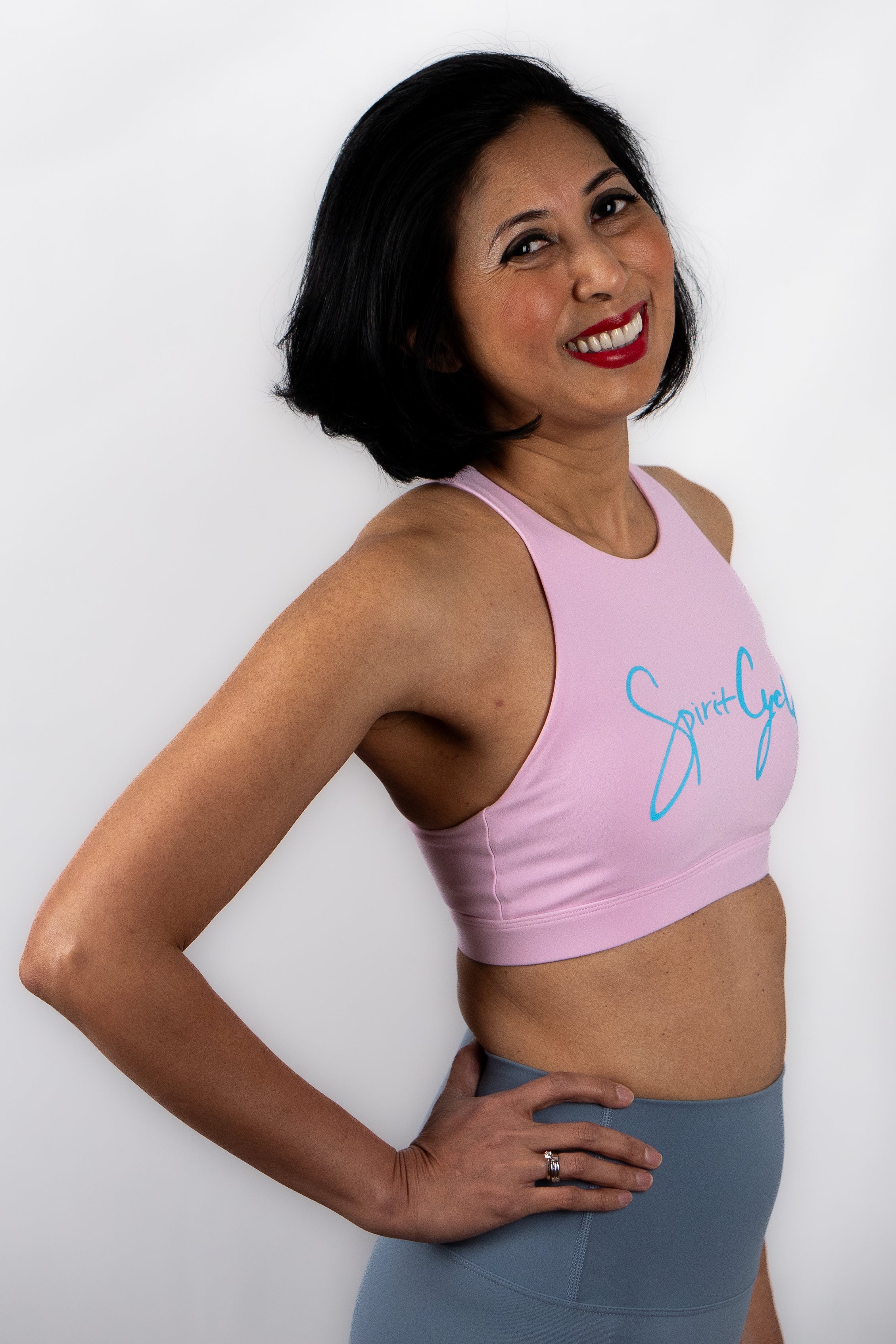 SPIRIT CYCLE: Medium to High Intensity High Neck Sports Bra