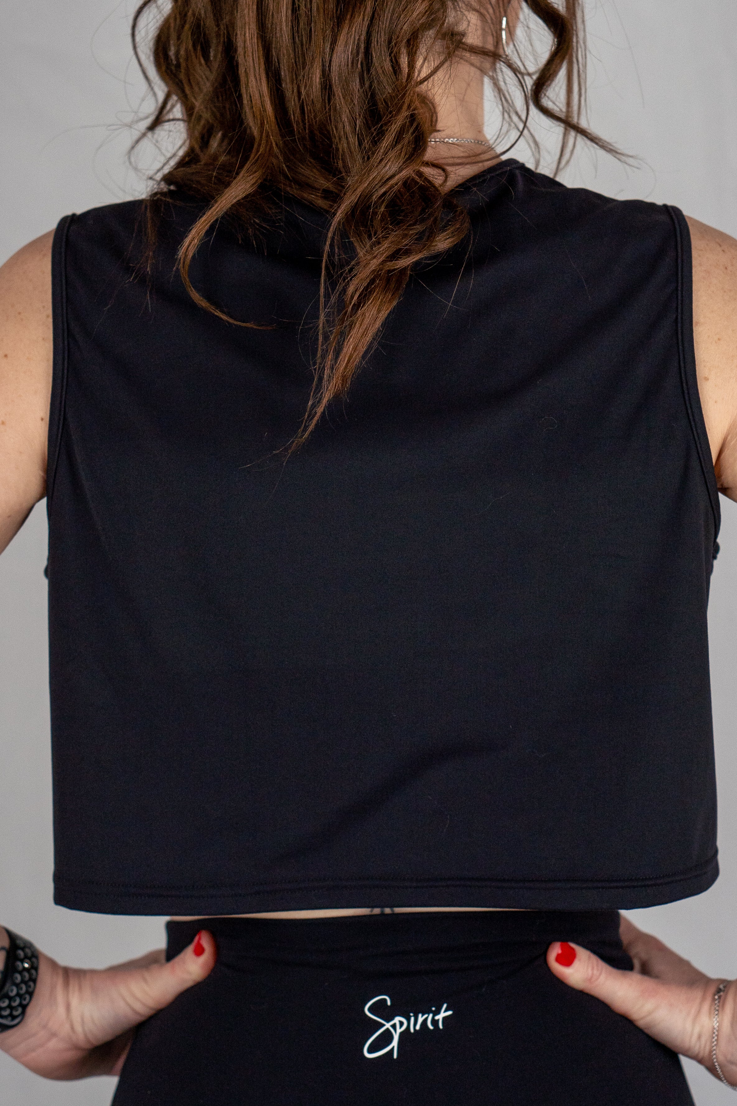 SPIRIT CYCLE: Womens Super Soft Cropped Workout Top